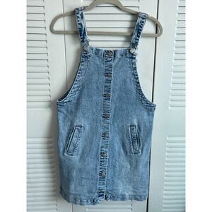 Celebrity Pink Women's Denim Skirt Romper in size Small Adjustable Straps